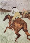Henri de toulouse-lautrec The Jockey oil painting artist